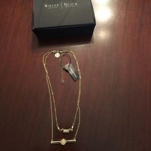 Convertible double layered gold necklace