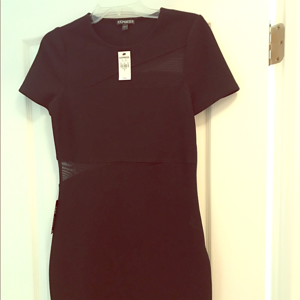 Black express cut out dress