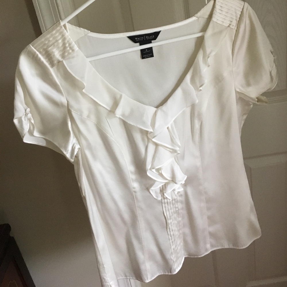 White House Black Market Silk Stretch Top