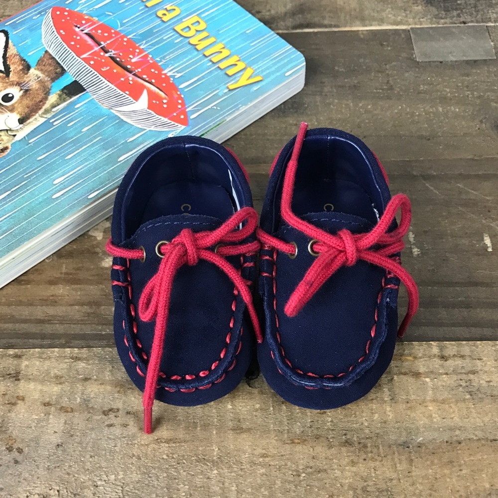 NIB Newborn Cole Haan Navy Moccasins 🎀