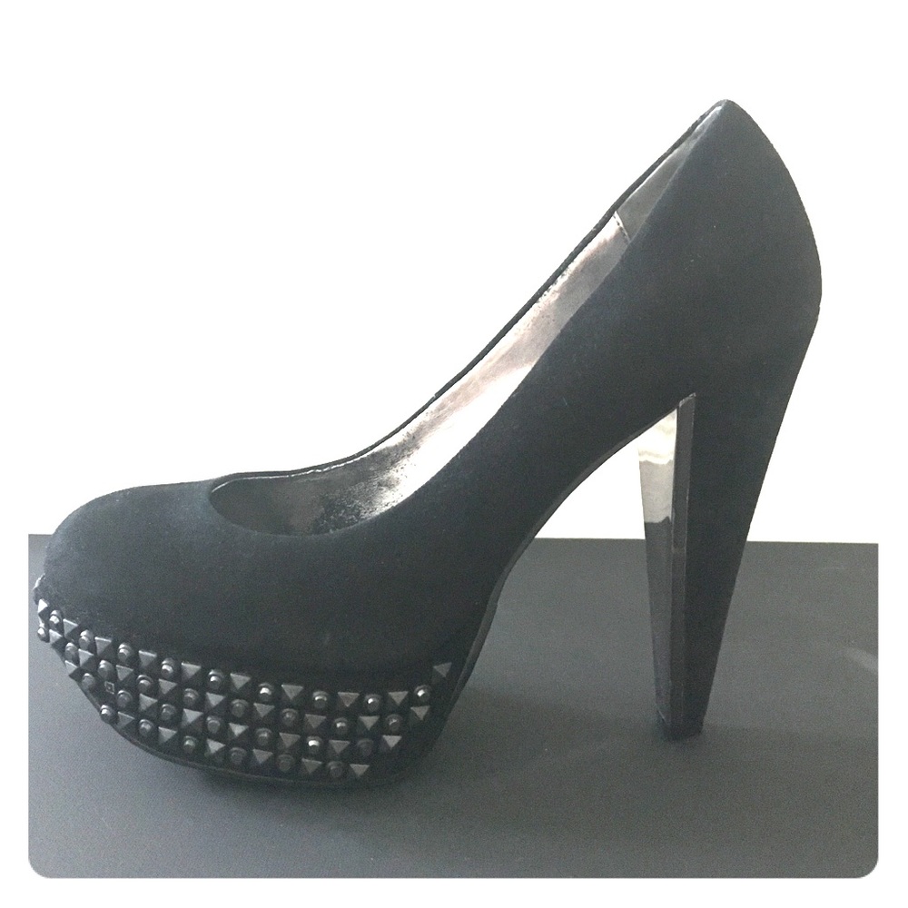 Sam Edelman York Suede Studded Heels - Size 8.5