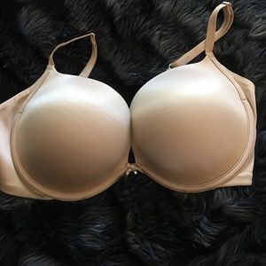 Nude Victoria's Secret plunge bra 34DD