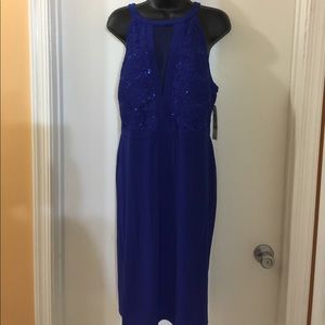 R&M cobalt blue sequins dress size 16W