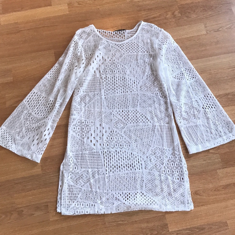 Bell sleeved beach coverup