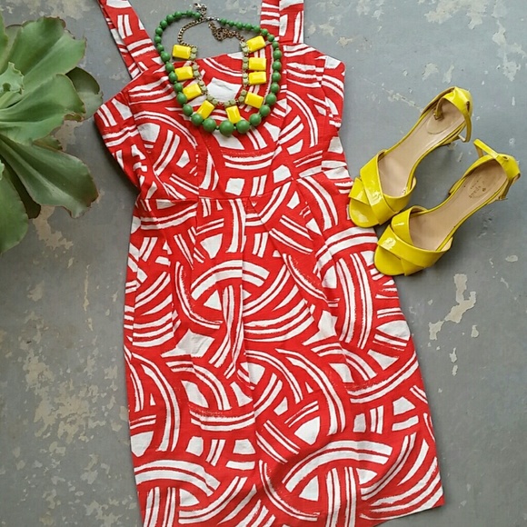 Banana Republic Dresses & Skirts - BANANA REPUBLIC orange print dress -4-