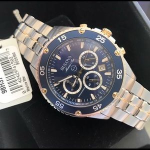 Bulova men stainless steel watch