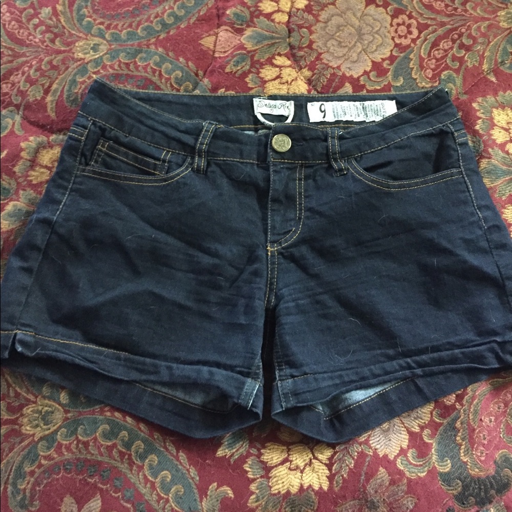 Dark Wash Soft Denim Shorts