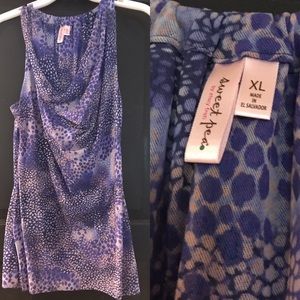 Sweet Pea Purple sleeveless top