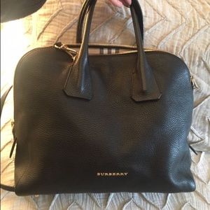 Burberry Leather Bowling Bag