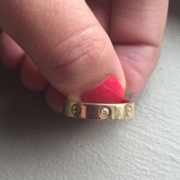 Cartier yellow gold love band ring 51 - Picture 4 of 6
