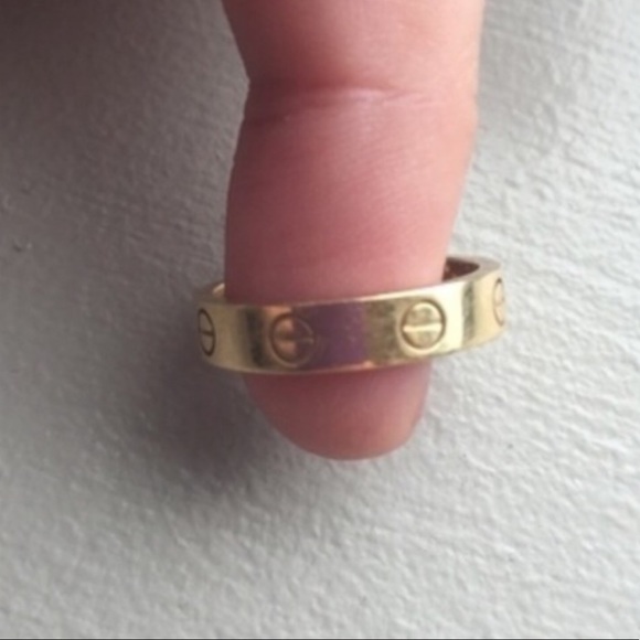 Cartier yellow gold love band ring 51 - Picture 5 of 6
