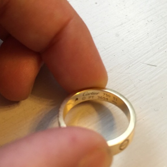 Cartier yellow gold love band ring 51 - Picture 6 of 6