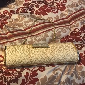 Formal gold clutch