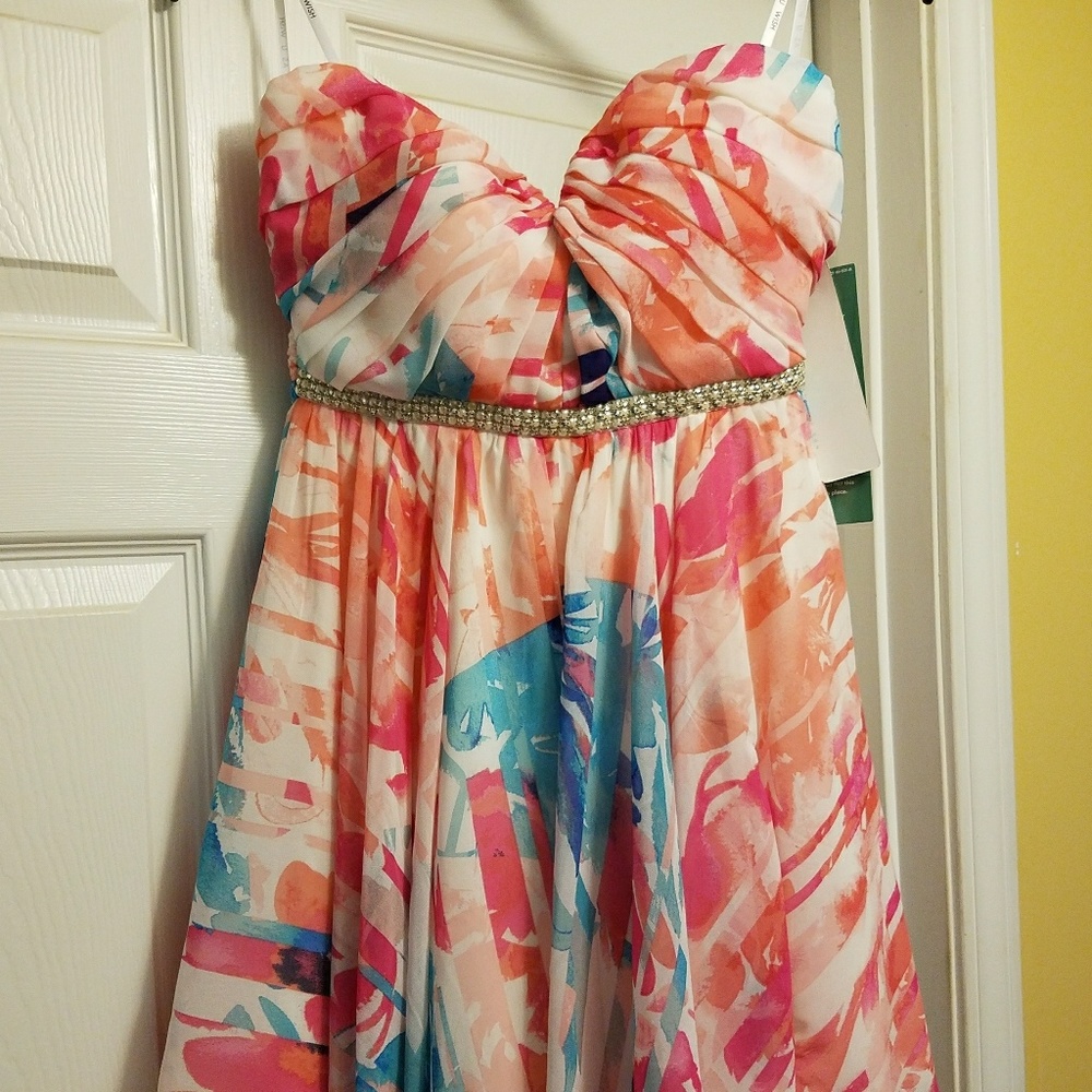 a cocktail dress