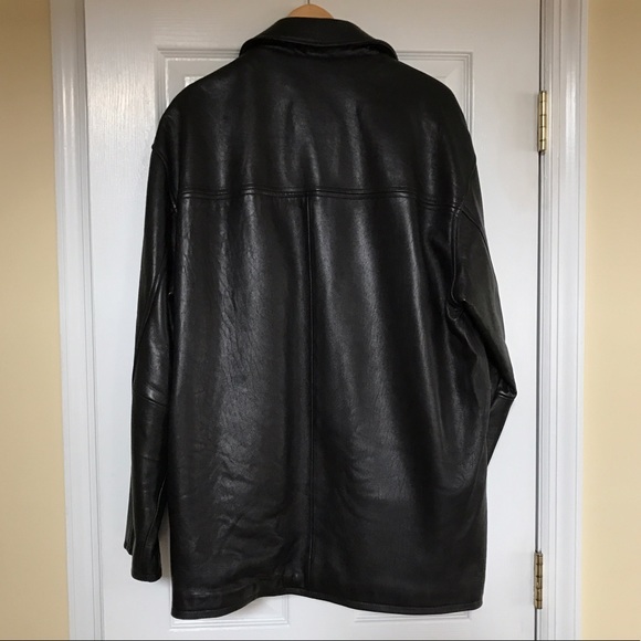 NWOT Men's Genuine Leather Coat - Picture 3 of 8