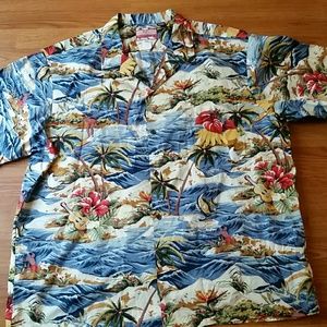 Authentic Hawaiian shirt big men's 3X 4X worn 1X