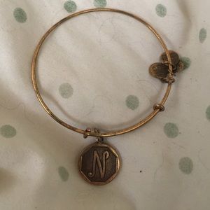Alex ani letter n bangle bracelet