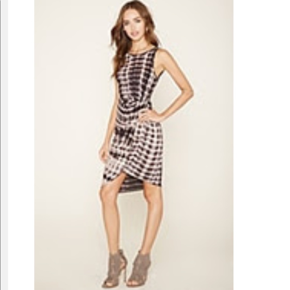 Tie Dye Wrap Dress
