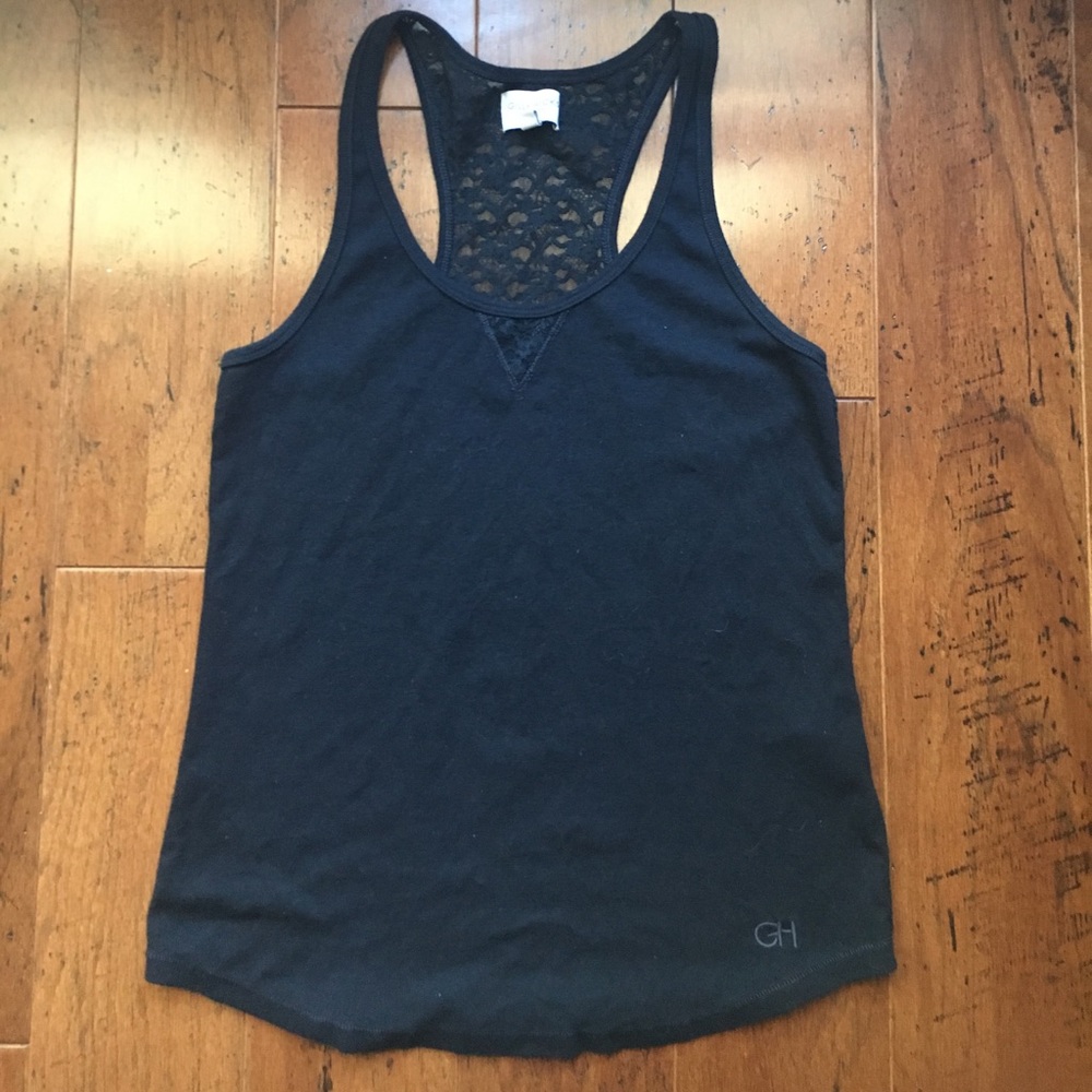 Gilly hicks lace back tank top