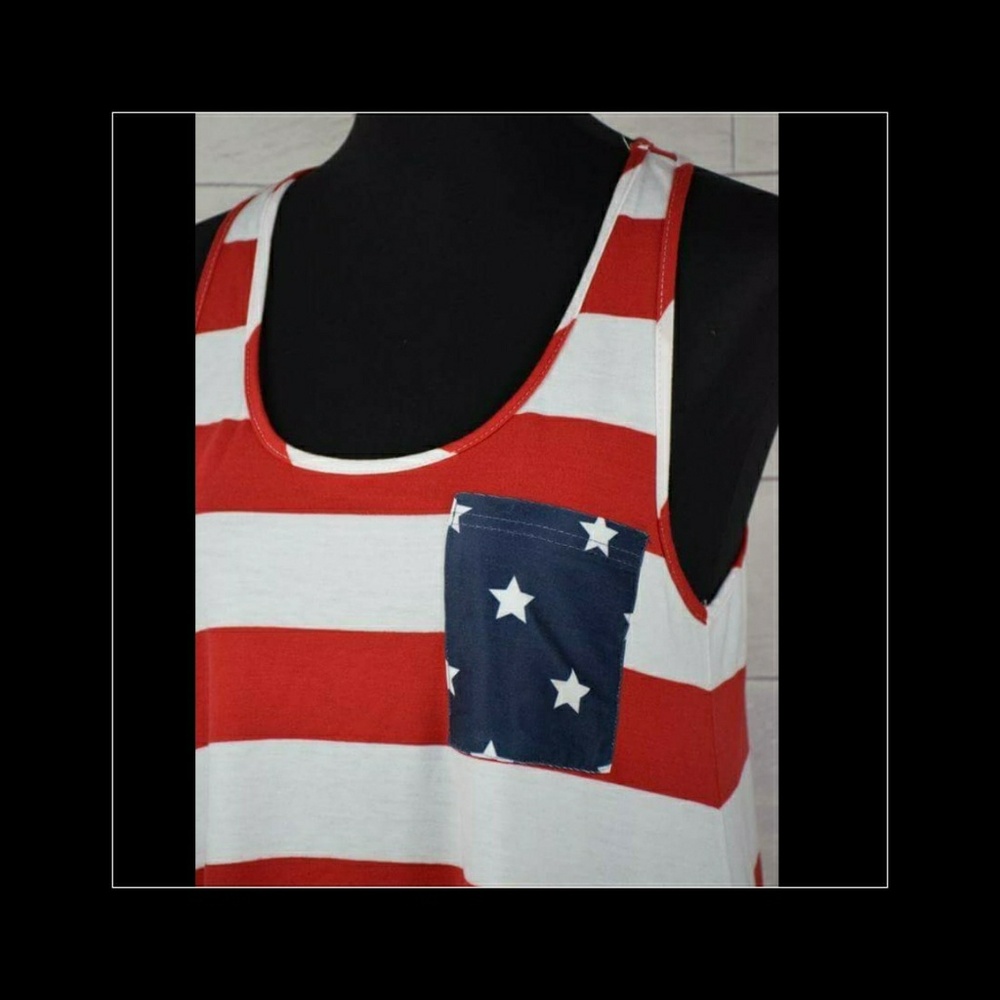 closet clear out must bundle 3 items 4th of July tanks - Picture 4 of 6