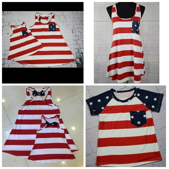 closet clear out must bundle 3 items 4th of July tanks - Picture 3 of 6