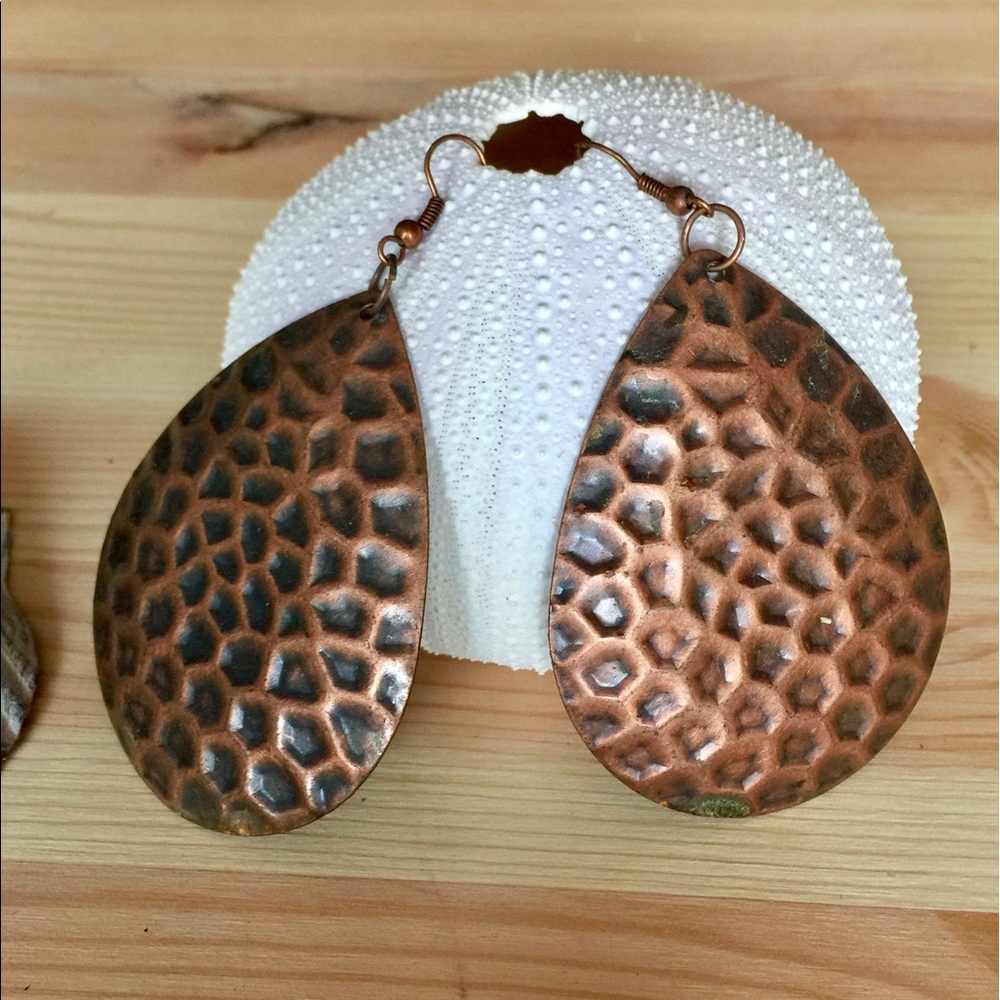 Copper light-weight earrings