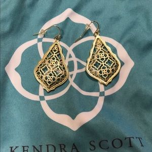 Kendra Scott "Addie" gold earrings