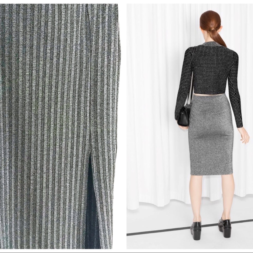 •new• metallic skirt