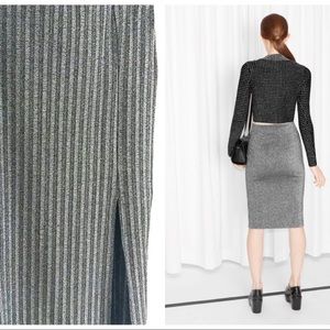 •new• metallic skirt