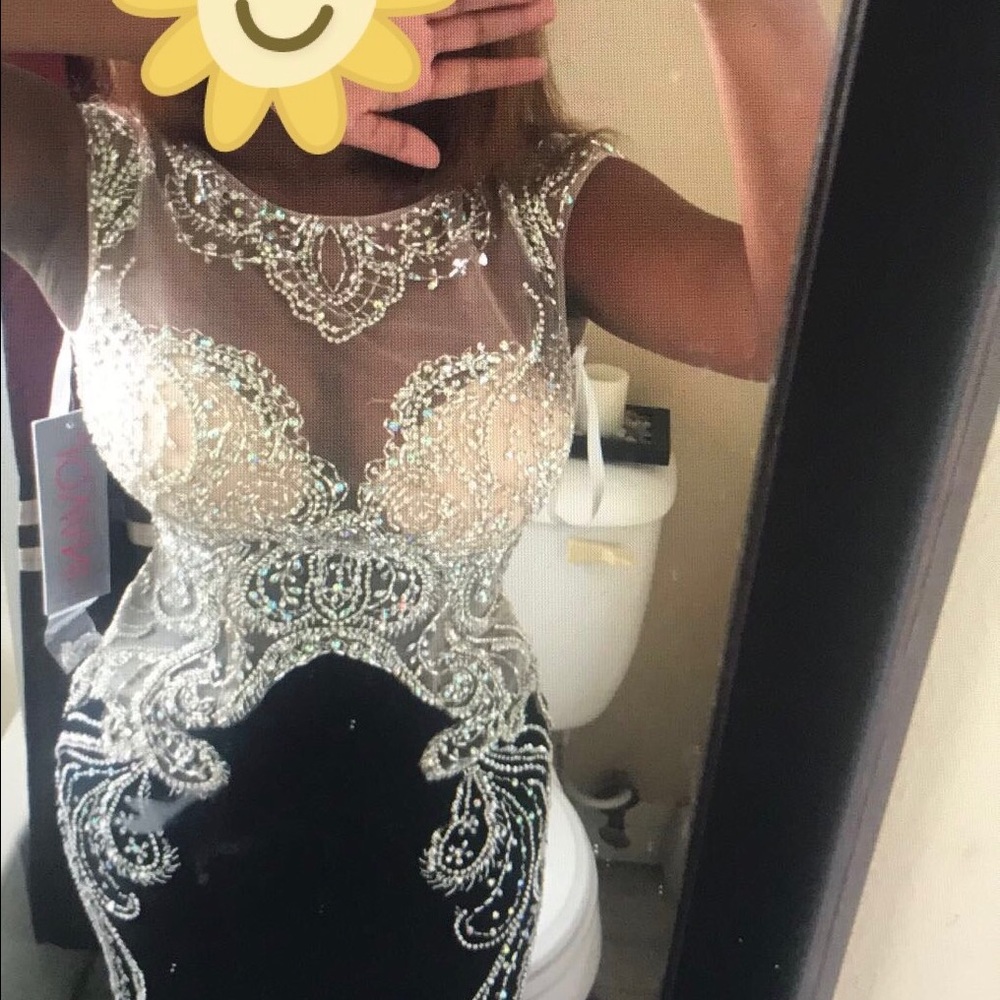 Jovani Crystal Prom Dress with Train