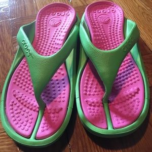 Crocs flip flops