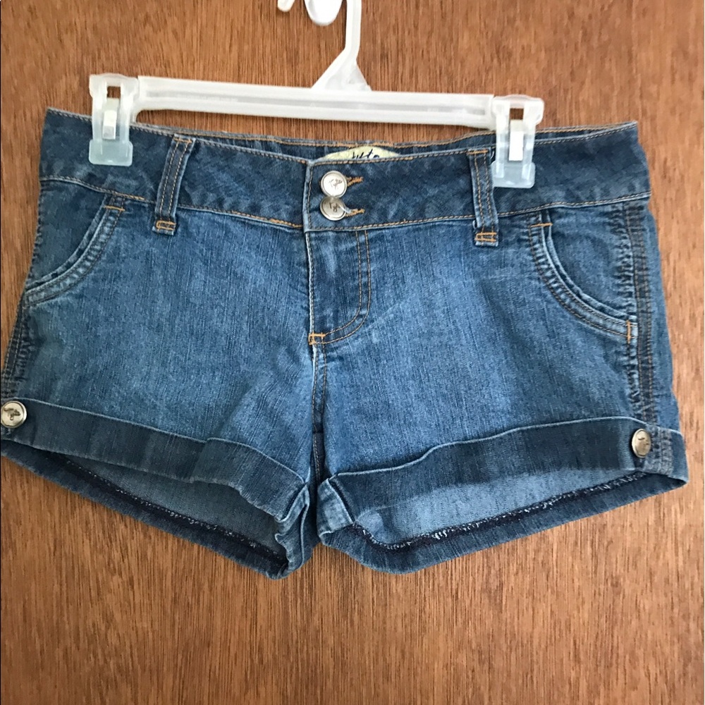 Denim Cuffed Shorts