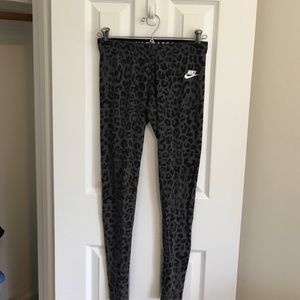 Nike Leopard Print Just Do It Leggings - S