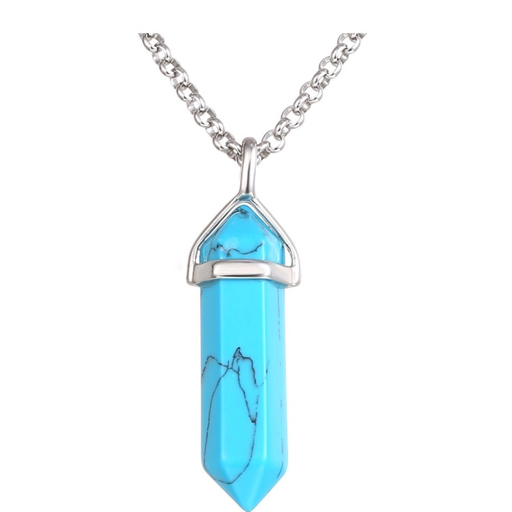 Pendant Necklace Natural Stone Necklace