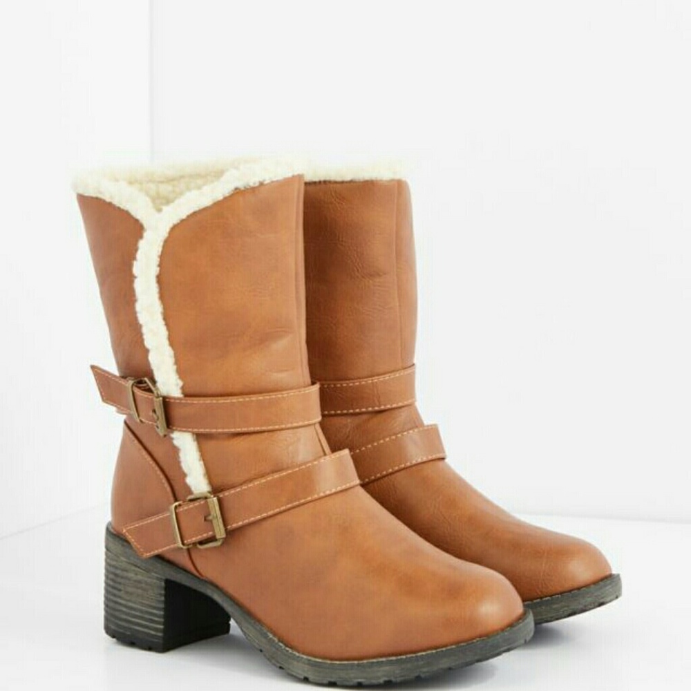 Buckle bootie heel boots - Picture 1 of 4