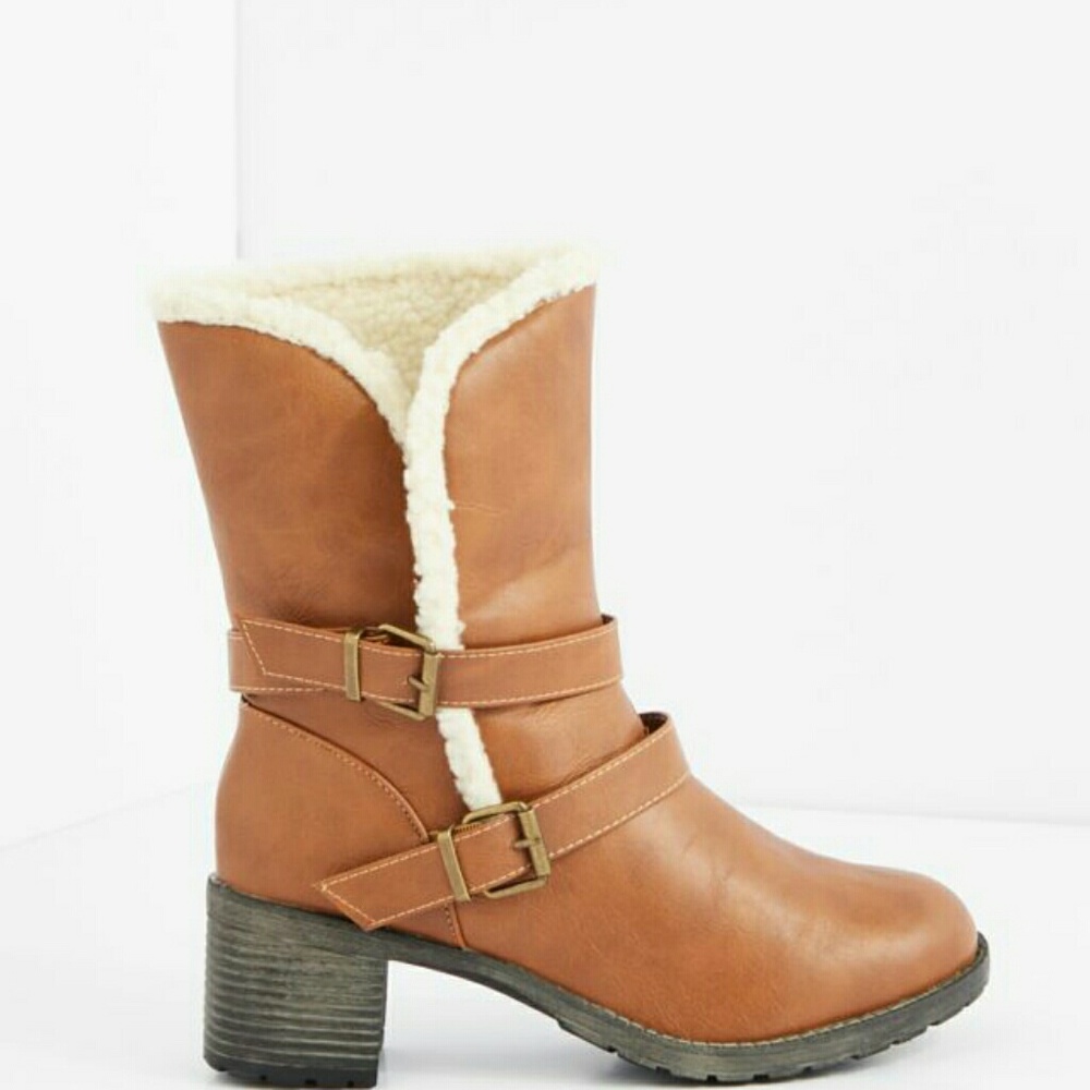 Buckle bootie heel boots - Picture 2 of 4