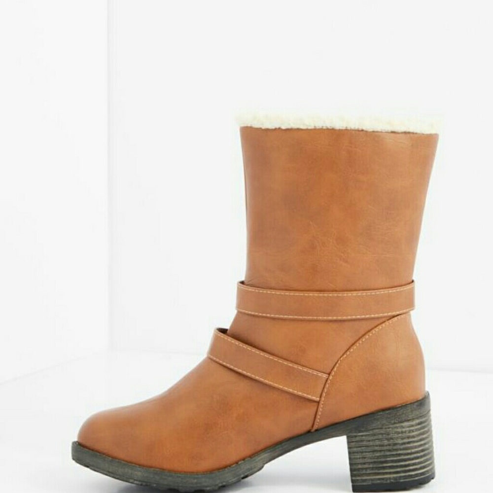 Buckle bootie heel boots - Picture 3 of 4