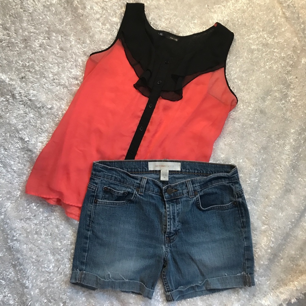 Outfit! Maurice's blouse with Mossimo Denim