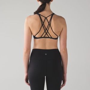 Black lululemon free to be zen bra