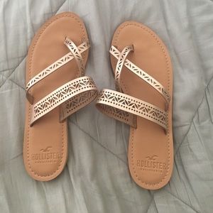 Hollister Vegan Leather Slide Sandal