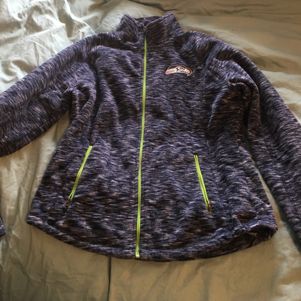 Fleece Seattle Seahawks zip up