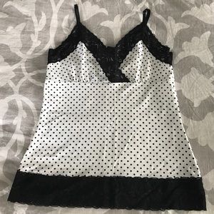Black and White, Polka Dot Tank Top