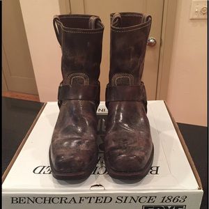 FRYE 8R Harness Boots Brown Chocolate sz 12 Men's