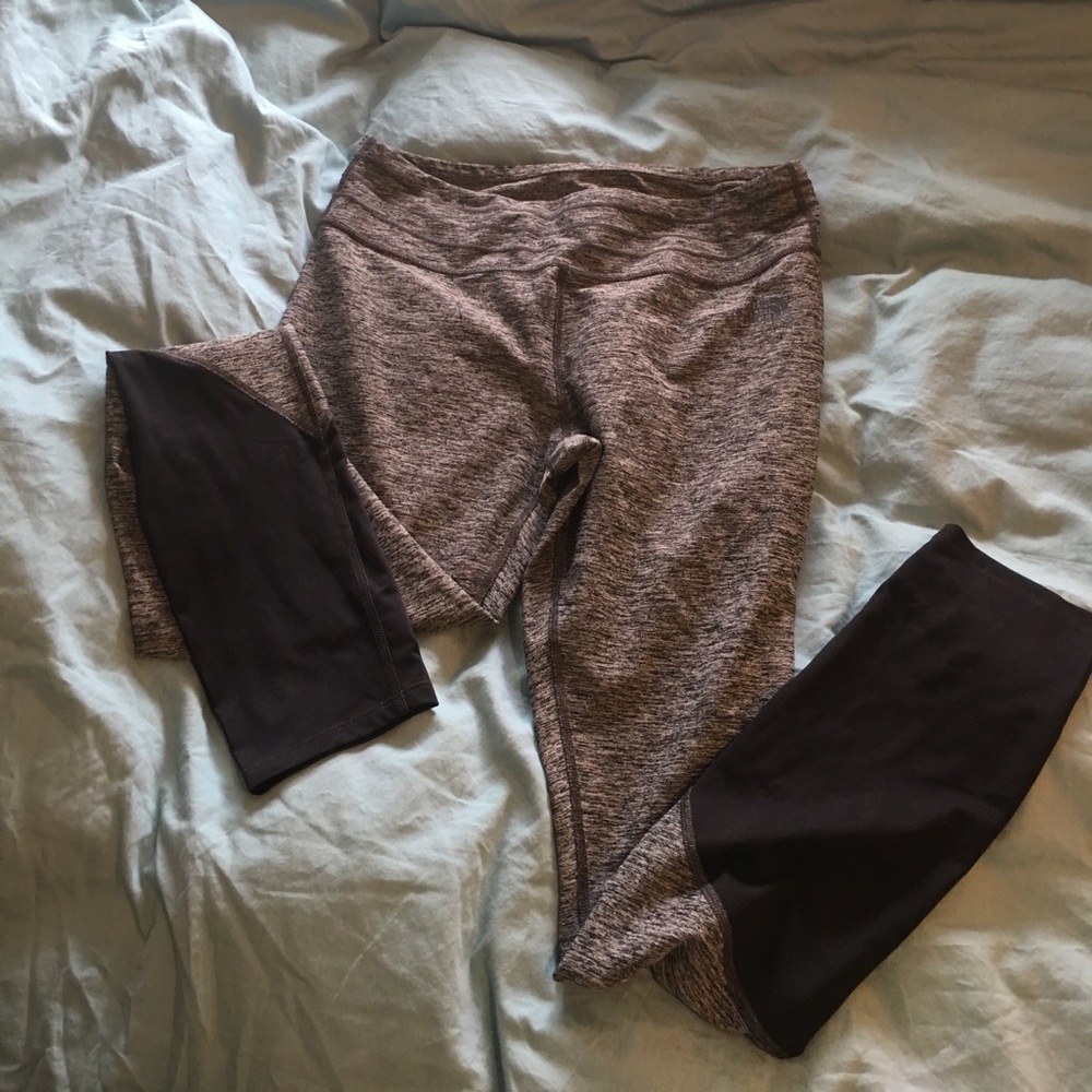 Full length north face leggings with mesh calves