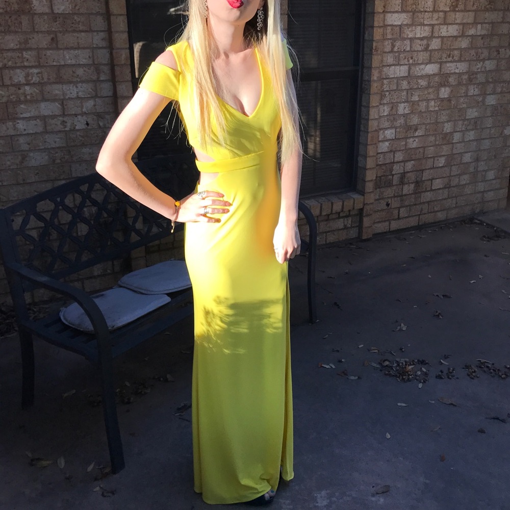 GB Yellow Prom Dress