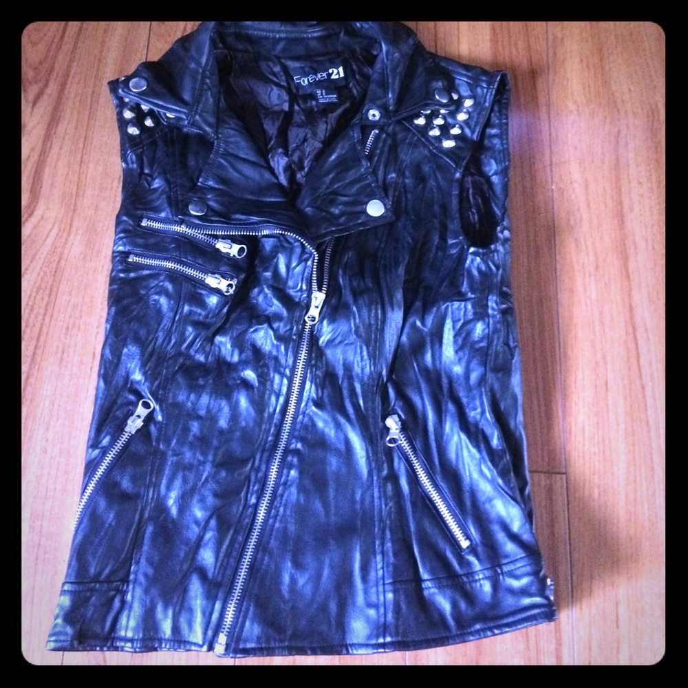 Leather vest