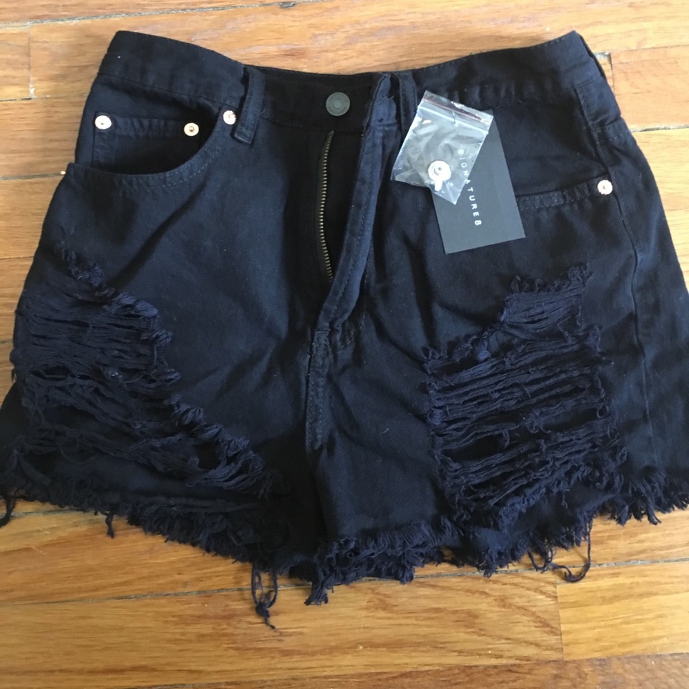 Ripped Jean Shorts