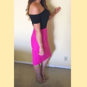 Pink Banana Republic pencil skirt