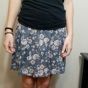 *SALE* Frenchi Grey Floral Printed Skirt
