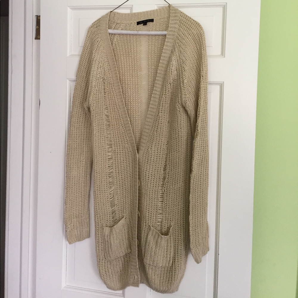 LF tan sweater